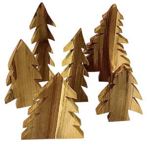 Papoose Toys Tree Set/6pc