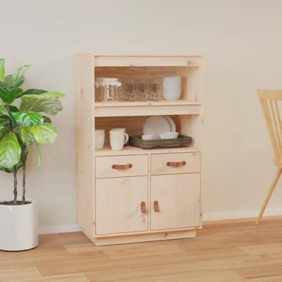 Hoge kast 67x40x108,5 cm massief grenenhout