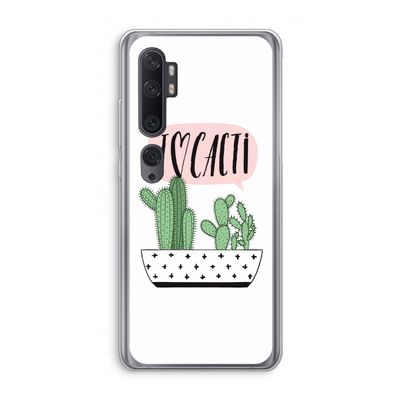 I love cacti: Xiaomi Mi Note 10 Pro Transparant Hoesje