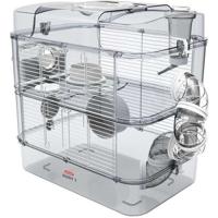 ZOLUX Kooi op 2 niveaus voor hamsters, muizen en gerbils - Rody3 duo - L 41 xd 27 xh 40,5 cm - Wit