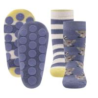 Ewers antislip sokken 2-pack Maki 's baja blue-27-30