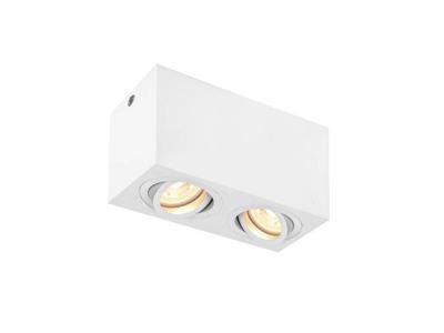 SLV PlafondlampTriledo GU10 2-lichts 16cm wit - 1002006