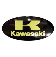 Kawasaki Logo Emaille Bord - 46 x 23cm