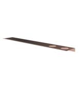 Hotbath &More Planchet 80 cm inclusief bevestigings rails met 2 uitsparingen voor een zeepdispenser of beker Geborsteld koper PVD