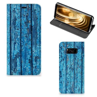 Samsung Galaxy S8 Book | Wallet Case | Wood Blue
