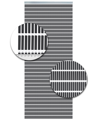 Vliegengordijn Hulzen Antraciet - 90cm x 210cm