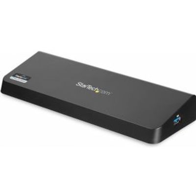 StarTech.com Universeel USB 3.0 4K laptop docking station met 4K DisplayPort USB snellaadpoort, USB