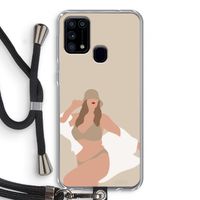 One of a kind: Samsung Galaxy M31 Transparant Hoesje met koord