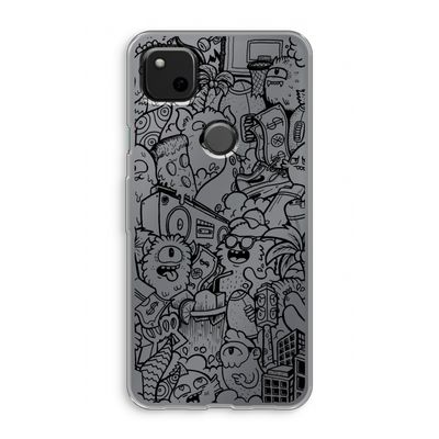 Vexx Black City : Google Pixel 4a Transparant Hoesje