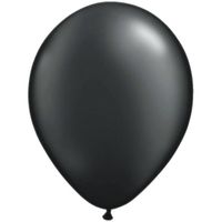 100x Qualatex ballonnen metallic zwart