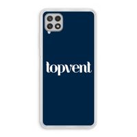 Topvent Navy: Samsung Galaxy A22 4G Transparant Hoesje