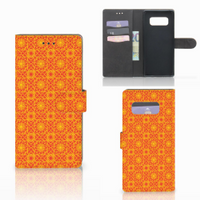 Samsung Galaxy Note 8 Telefoon Hoesje Batik Oranje - thumbnail