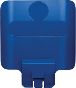 Rubbermaid Slim Jim paneel voor recycling station, blauw
