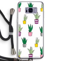 Sanseveria: Samsung Galaxy S8 Transparant Hoesje met koord Sanseveria: Samsung Galaxy S8 Transparant Hoesje met koord