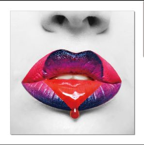 Plexiglas Love Lips 80x80 cm