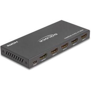 Delock 18604 HDMI-schakelaar 4 x HDMI in naar 1 x HDMI uit 8K 60 Hz