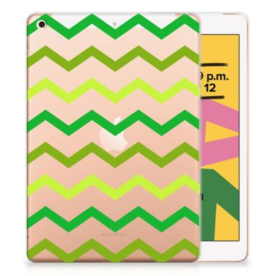 Apple iPad 10.2 | iPad 10.2 (2020) | 10.2 (2021) Hippe Hoes Zigzag Groen Apple iPad 10.2 | iPad 10.2 (2020) | 10.2 (2021) Hippe Hoes Zigzag Groen