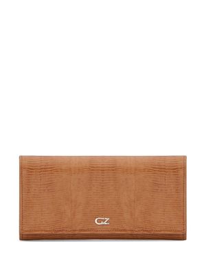 Giuseppe Zanotti portefeuille à détail de logo - Marron