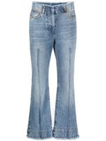 Jacquemus jean Le Nimes Linon à coupe courte - Bleu Jacquemus jean Le Nimes Linon à coupe courte - Bleu