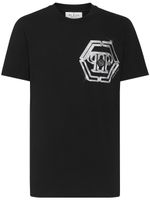 Philipp Plein t-shirt en coton à logo imprimé - Noir