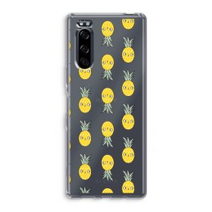 Ananas: Sony Xperia 5 Transparant Hoesje