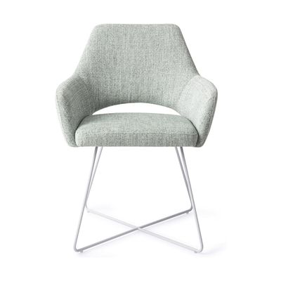 Jesper Home Yanai eetkamerstoel Soft Sage cross white