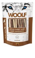 WOOLF Lange kabeljauw sandwich - hondensnoepje - 100g