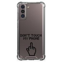 Samsung Galaxy S21 Anti Shock Case Finger Don't Touch My Phone