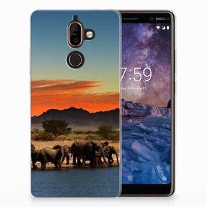 Nokia 7 Plus TPU Hoesje Olifanten