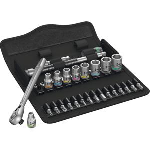 Wera 8100 SA 8 Zyklop Metal-ratelset, omschakelpal 1/4"