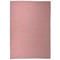 VidaXL Buitenkleed platgeweven 160x230 cm rood