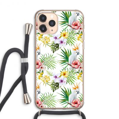 Gele kuif: iPhone 11 Pro Max Transparant Hoesje met koord