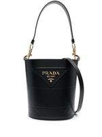 Prada sac seau Symbole en cuir - Noir