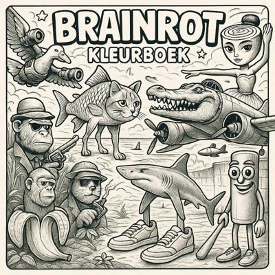 Brainrot Kleurboek (Paperback)