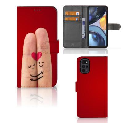 Motorola Moto G22 | Wallet Case | met Pasjes | Liefde - Origineel Romantisch Cadeau
