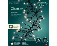 Lumineo clusterverlichting 13,5m - 1512l warm wit - binnen/ buiten - thumbnail