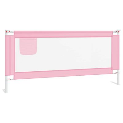The Living Store Bedhekje peuter 200x25 cm stof roze - The Living Store The Living Store Bedhekje peuter 200x25 cm stof roze - The Living Store