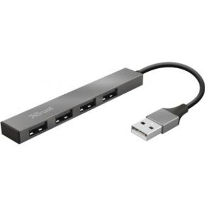 Trust Halyx 4-Port Mini USB Hub Aluminium
