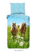 Good Morning Kinderdekbedovertrek "Haflinger paarden" - Multi - (140x200 cm) - Katoen