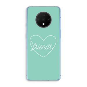Friends heart pastel: OnePlus 7T Transparant Hoesje