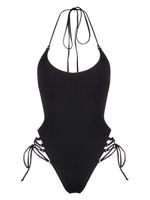 The Attico maillot de bain à détail noué - Noir