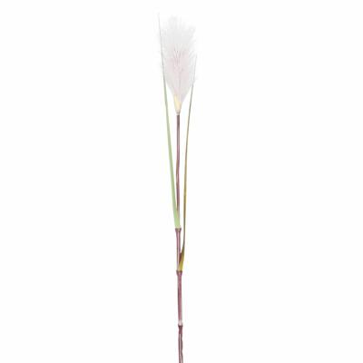 Rietgras/pluimgras kunstplant losse steel - takken - roze/witte pluim - 72 cm