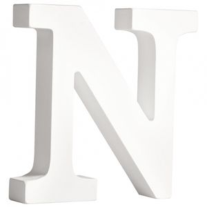 Houten letter N 11 cm   -