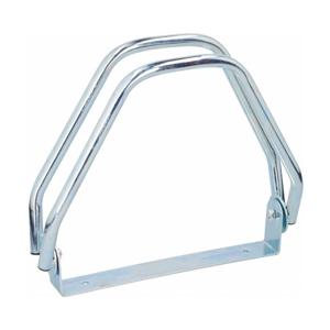 Fietsenrek muur/grond standaard - voor 1 fiets - metaal - 28 x 32 cm