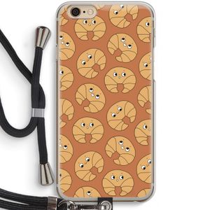 Croissant: iPhone 6 / 6S Transparant Hoesje met koord