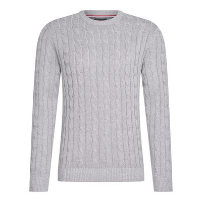 Cable Pullover Grijs