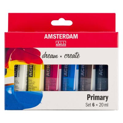 Bruynzeel Amsterdam standard series acrylverf primaire set 20ml, 6dlg.
