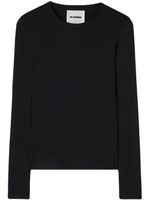 Jil Sander t-shirt en jersey à manches longues - Noir - thumbnail