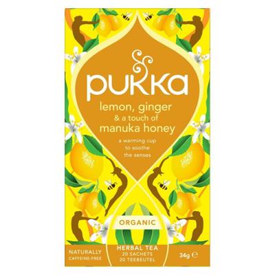 Pukka Lemon ginger touch of Manuka honey bio