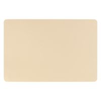 Rechthoekige placemat PU-leer/ leer look beige 45 x 30 cm